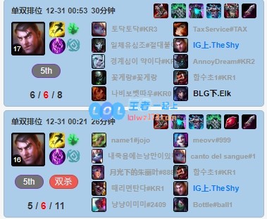 真是爽翻了！TheShy首次挑战坦克杰斯夺取11连胜让对面上单心惊