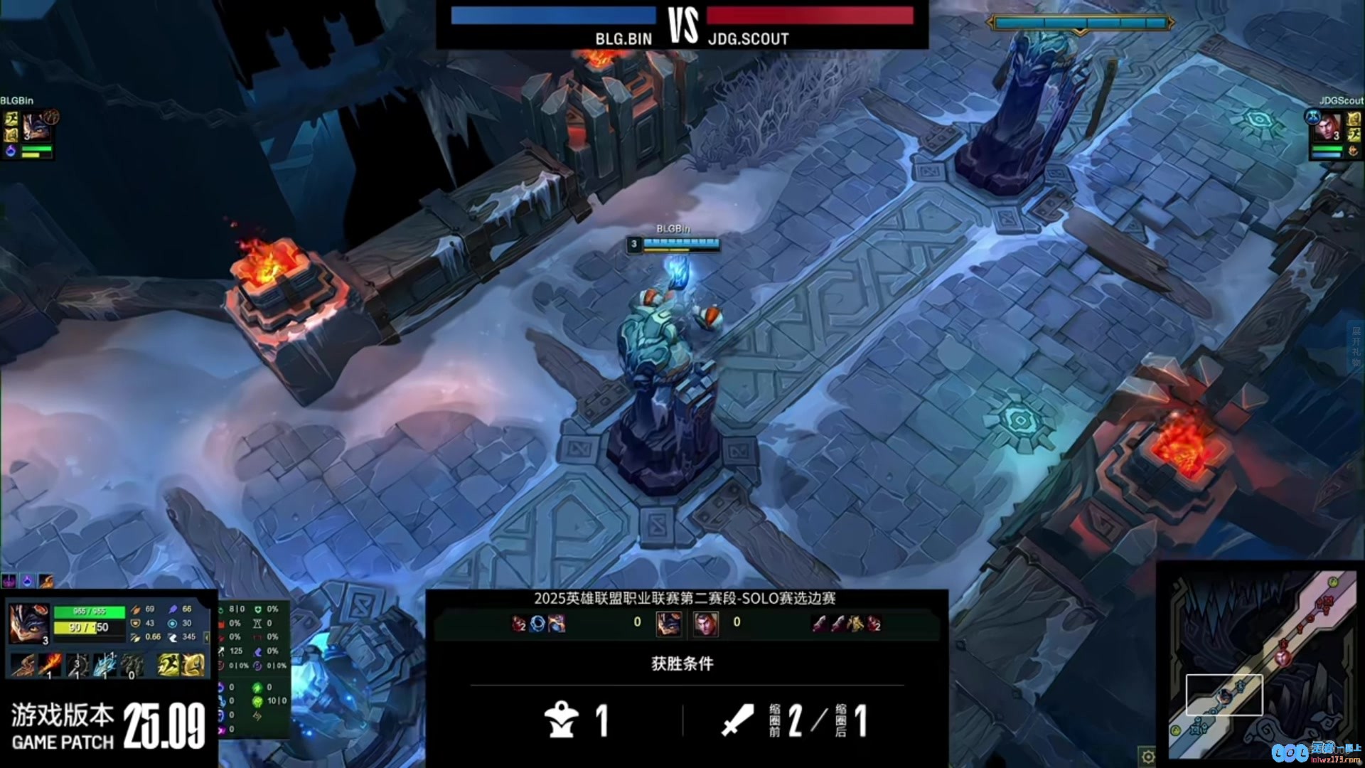 饮魔刀的强势表现无疑是杰斯的制胜之道,Scout在对抗Bin的兰博时显得游刃有余,JDG最终果断选择蓝色方以谋求更大优势