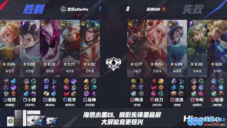 ?坦然姬小满硬切妖刀阿离完全不给活路！eStar1_0KSG，紧张激烈的电竞对决令人热血沸腾