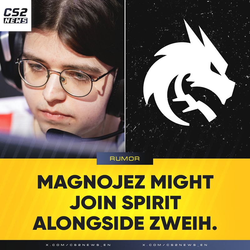 前1WIN教练：Magnojez可能加盟Spirit