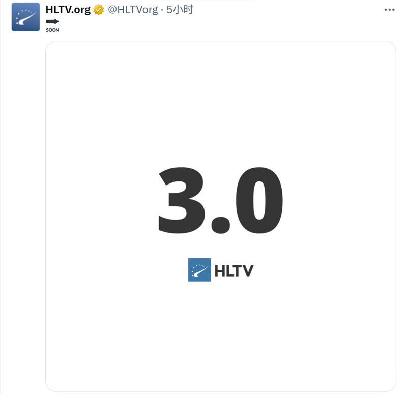 HLTV即将发布Rating3.0版本！