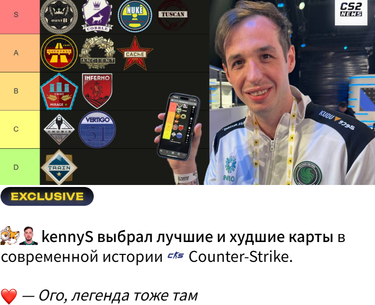 kennyS评级CS地图：Train最糟糕