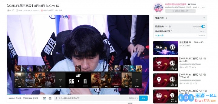 亮小丑的反噬？上次ELK对阵iG亮出小丑2场比赛全败不敌对手