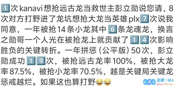 真有这么烂?网友统计Xun拼惩数据：被抢远古龙率100%被抢大龙率87.5%