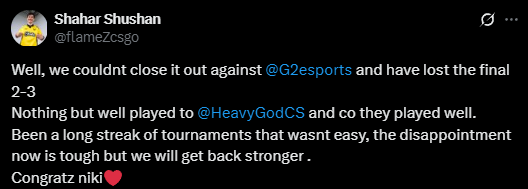 遗憾无缘冠军，Vitality决赛败北后选手动态汇总