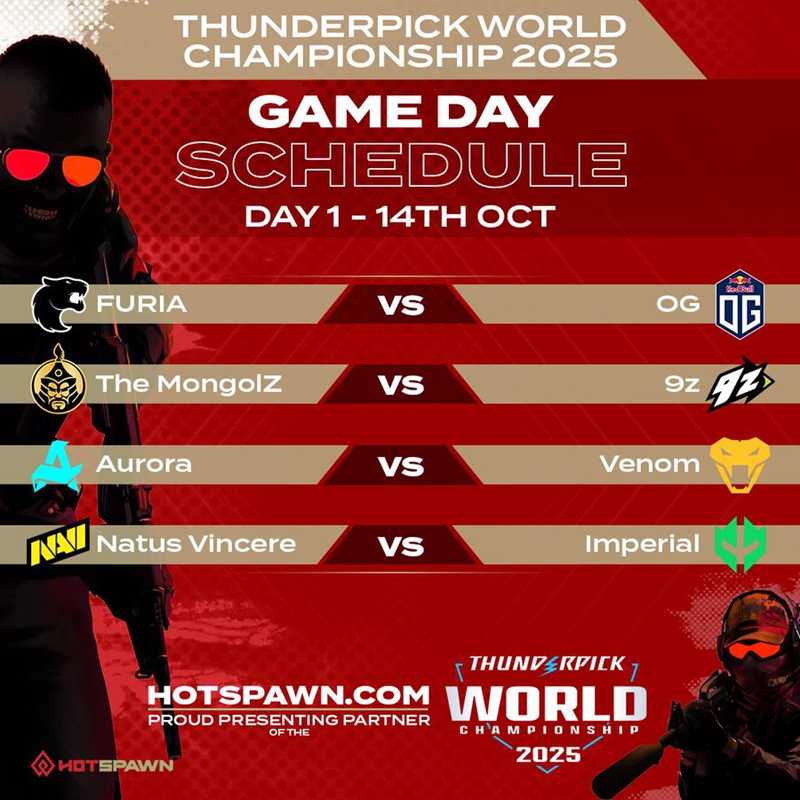 TP世锦赛首轮对阵公布:FURIA迎战OG