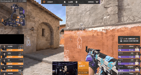 CS亚洲邀请赛2025：让一追二！Legacy2_1Heroic