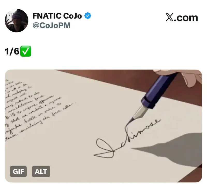 外媒爆料：Boaster与FNC达成续约，合同或将延长至2026赛季