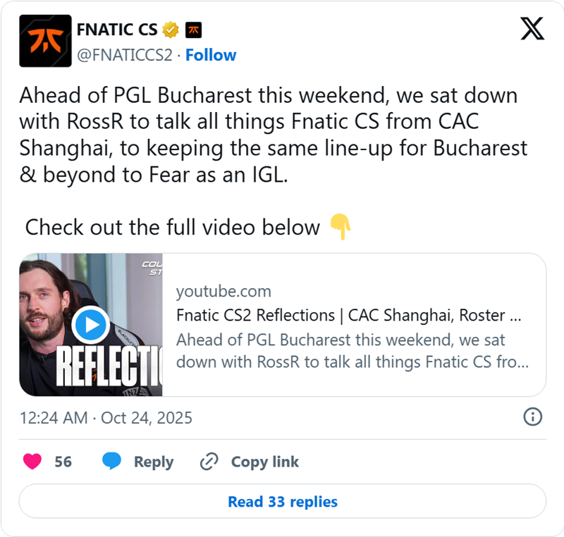 fnatic主管谈CYPHER事件：当时纠结是用jackasmo和谁搭档