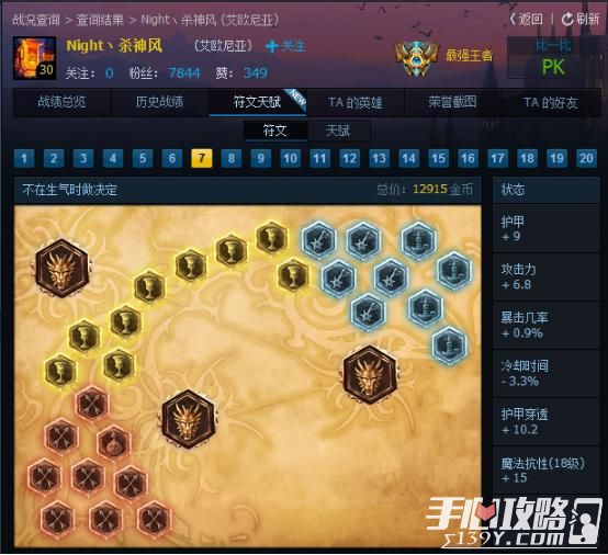 Night杀神风盲僧S6打野天赋符文_杀神风盲僧S6出装_杀神风盲僧攻略