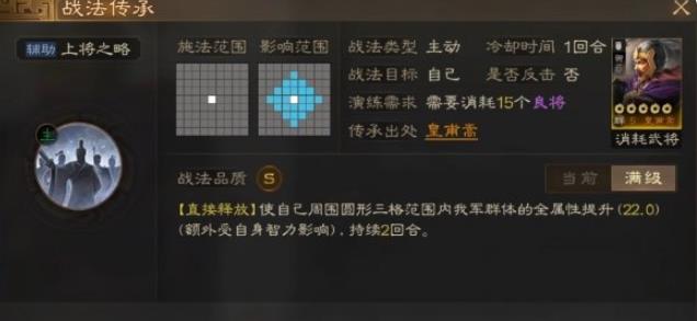 三国志战棋版上将之略战法怎么样 上将之略战法分析