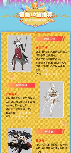 第七史诗30抽推荐什么 第七史诗30抽推荐2023