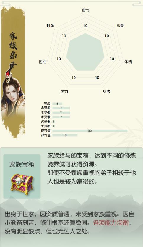 无极仙途初始角色选什么 无极仙途初始角色介绍