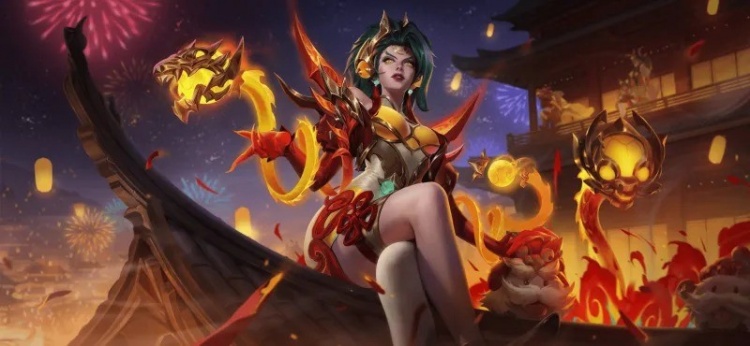 LOL手游将发布5.0版本龙年皮肤：包括剑魔、男枪、婕拉石等