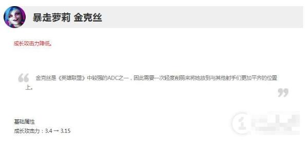 《英雄联盟》13.9版本正式服金克丝削弱一览