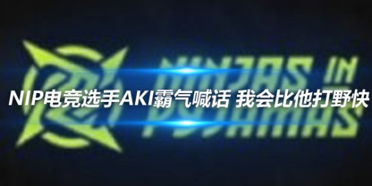 NIP电竞选手Aki霸气喊话 我会比他打野快_
英雄联盟专区
