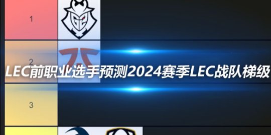 LEC前职业选手预测2024赛季LEC战队梯级排名_
英雄联盟专区
