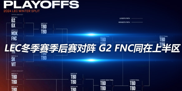 LEC冬季赛季后赛对阵 G2 FNC同在上半区_
英雄联盟专区
