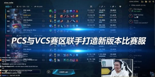 PCS与VCS赛区联手打造新版本比赛服 助力选手抢先体验S14_赛事直通车