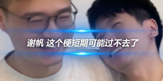 谢帆 这个梗短期可能过不去了他好像不像演的