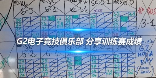 G2电子竞技俱乐部 分享训练赛成绩