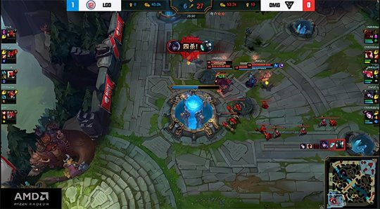 LGD五杀卡莎全场零阵亡 2-1险胜OMG成功晋级