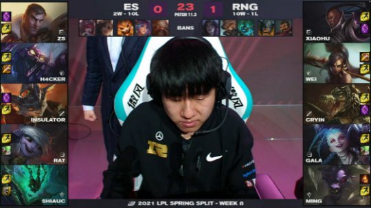 RNG2-0轻松击败ES Wei豹女完美控图精准狙击