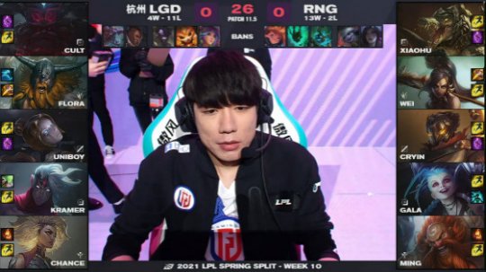 RNG 2-0横扫LGD 成功锁定常规赛第一