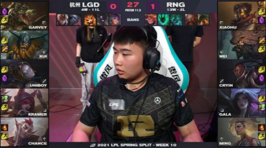 RNG 2-0横扫LGD 成功锁定常规赛第一