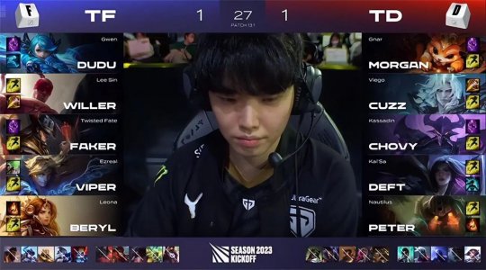 Chovy卡萨丁16级基地爆炸 Deft 2-1击败Faker