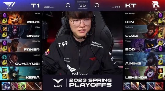 BO5打满大战54分钟 T1翻盘3-2击败KT挺进胜者组