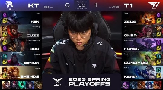 BO5打满大战54分钟 T1翻盘3-2击败KT挺进胜者组