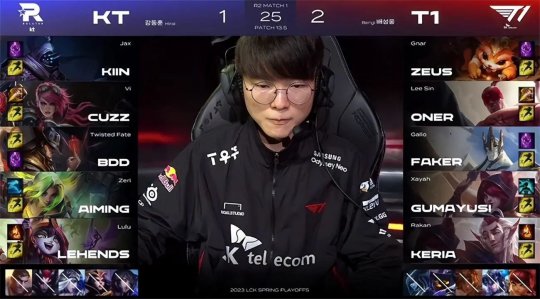 BO5打满大战54分钟 T1翻盘3-2击败KT挺进胜者组