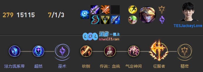 《LOL》阿水EZS10天赋出装介绍_LOL游戏攻略