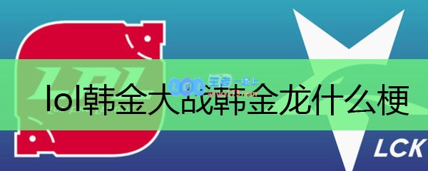 lol韩金大战韩金龙什么梗_LOL游戏攻略