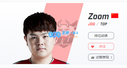 JDG上单Zoom个人资料介绍_LOL游戏攻略