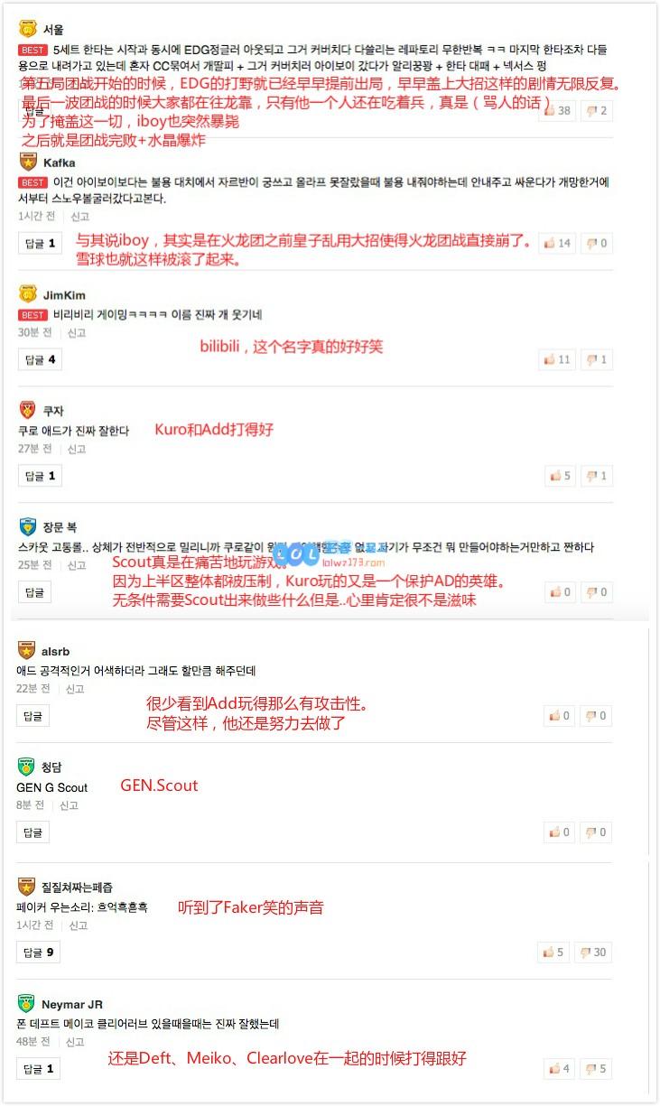 韩网友议EDG：还是以前的组合打得更好
