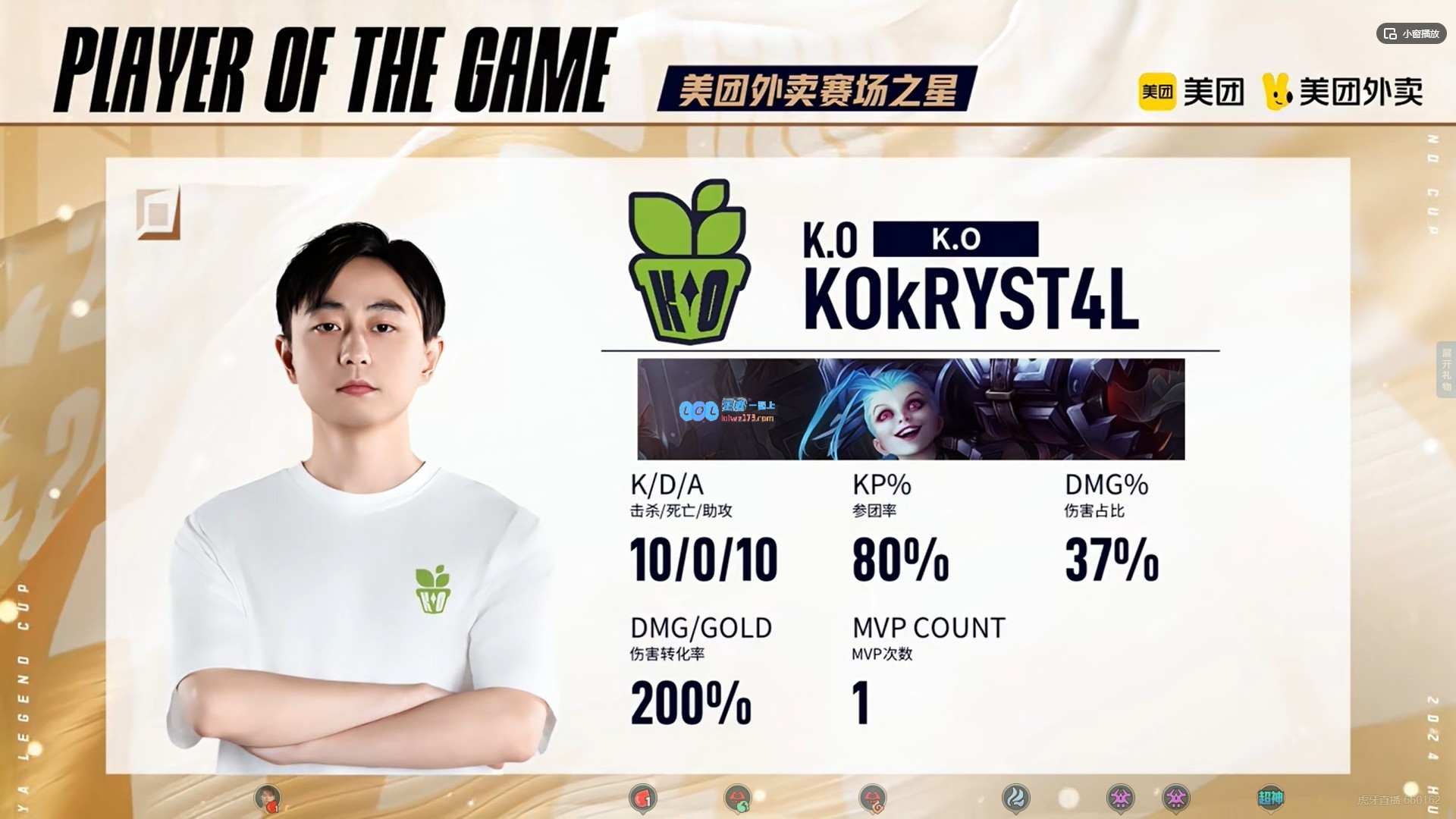 训练赛全是剧本？kRYST4L不死金克斯打出10-0-10的完美战绩豪取MVP