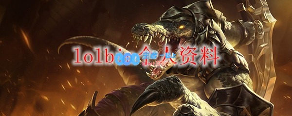 lolbin个人资料_LOL游戏攻略