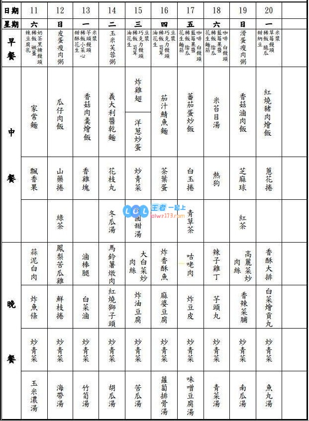 还挺丰盛？中国台湾网友分享Toyz近期牢狱伙食