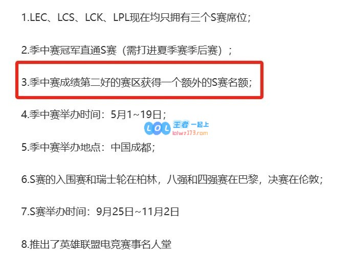 韩国记者：LCK已经确定获得四个参加2024全球总决赛的名额