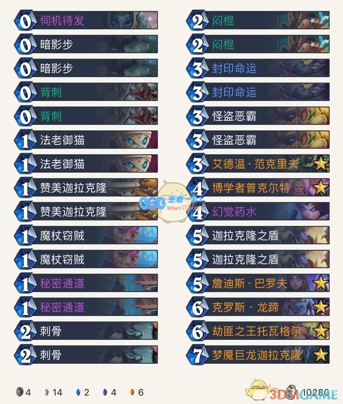 《炉石传说》9月高胜率卡组_LOL游戏攻略