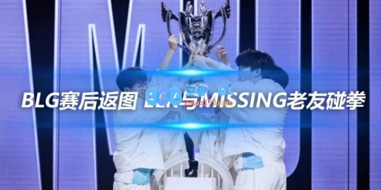 BLG赛后返图ELK与Missing老友碰拳
