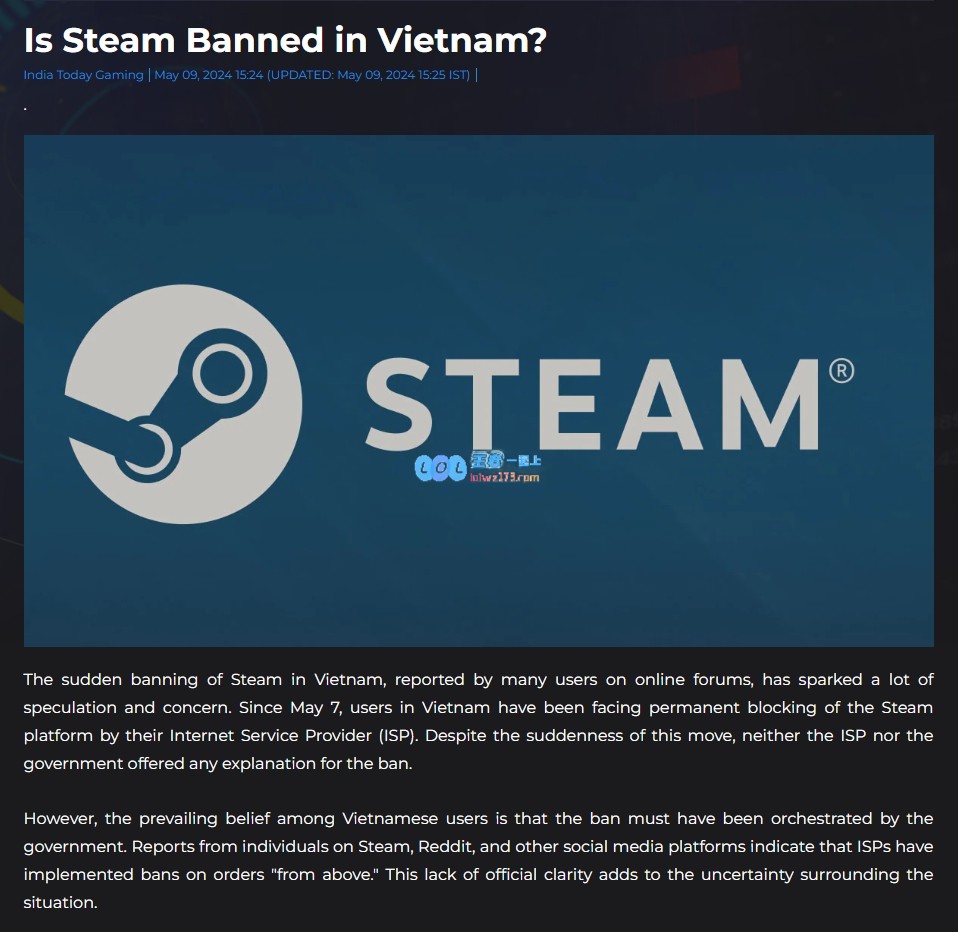 😨G胖：发生什么事了？越南宣布封禁Steam