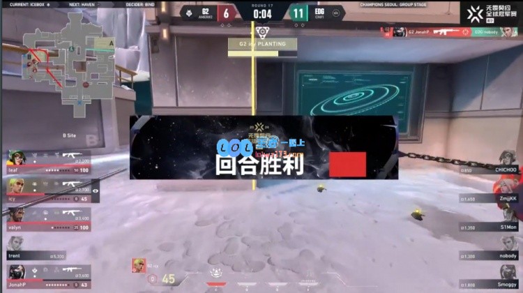 🎮无畏契约冠军赛：s1mon四杀一锤定音EDG有惊无险拿下图一