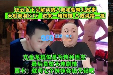 下头！DYS解读猪八戒故事：天庭商务KTV进来一堆嫦娥，八戒说换批