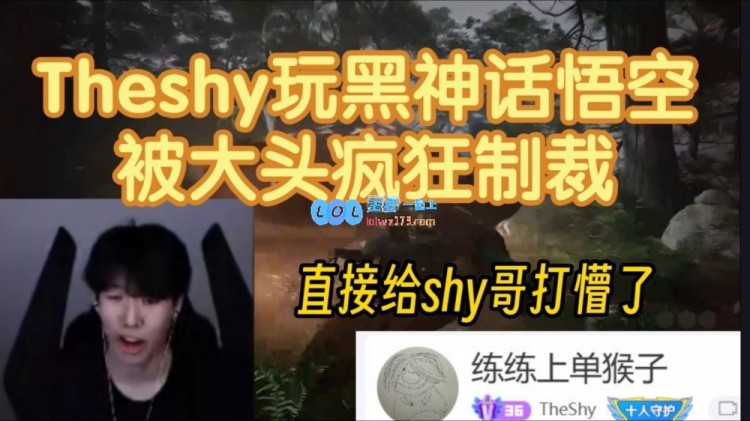 练练上单猴子？TheShy玩黑神话悟空被大头制裁直接给shy哥打懵了