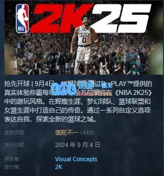 《NBA2K25》Steam褒贬不一！玩家评价：PC终于次世代但BUG不少