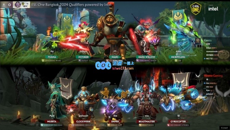 ?ESLONE曼谷：火枪手狂战水人兽王挥斧斩杀玛尔斯XG迎来胜利首局