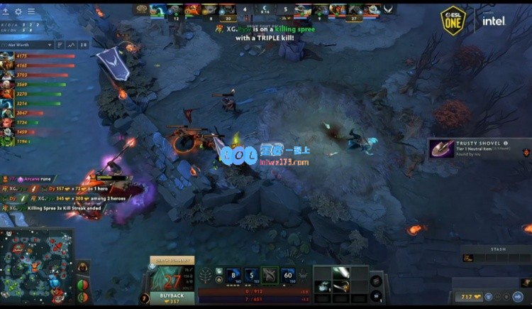?ESLONE曼谷：火枪手狂战水人兽王挥斧斩杀玛尔斯XG迎来胜利首局